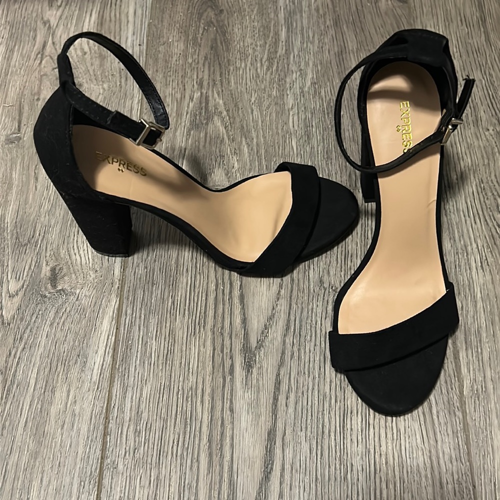Express black high heels size 7